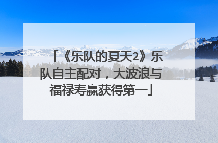 《乐队的夏天2》乐队自主配对，大波浪与福禄寿赢获得第一