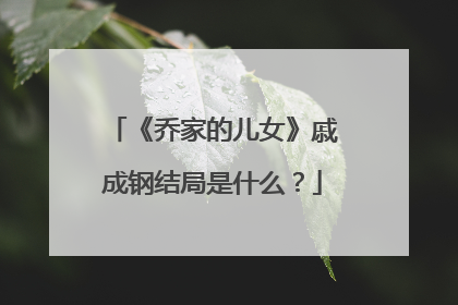 《乔家的儿女》戚成钢结局是什么？