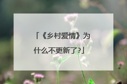《乡村爱情》为什么不更新了?