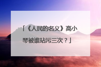 《人民的名义》高小琴被谁玷污三次?