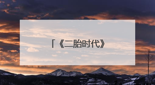 《二胎时代》结局是什么?