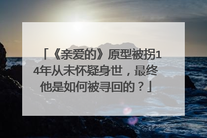 《亲爱的》原型被拐14年从未怀疑身世，最终他是如何被寻回的？
