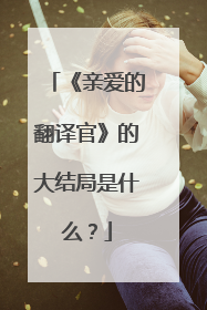 《亲爱的翻译官》的大结局是什么?