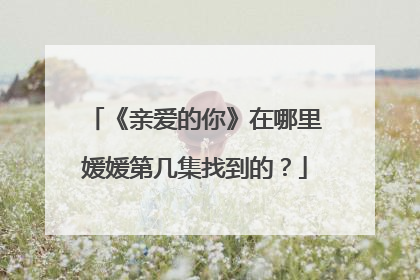 《亲爱的你》在哪里媛媛第几集找到的?