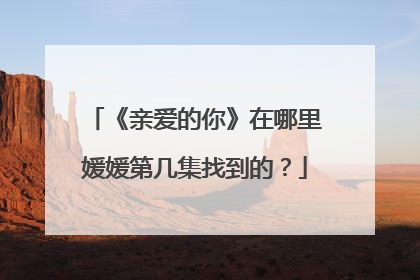《亲爱的你》在哪里媛媛第几集找到的？