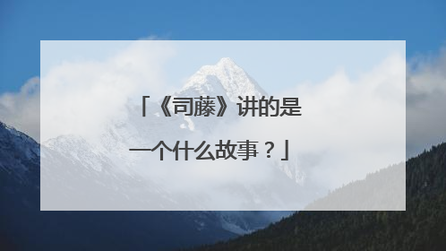 《司藤》讲的是一个什么故事？