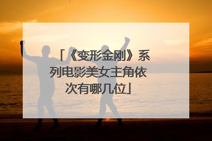 《变形金刚》系列电影美女主角依次有哪几位