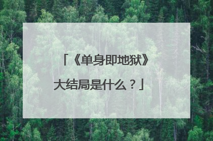 《单身即地狱》大结局是什么?
