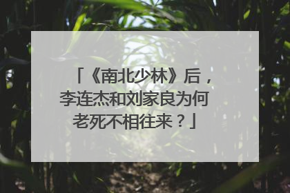 《南北少林》后，李连杰和刘家良为何老死不相往来？