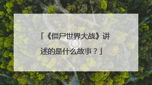 《僵尸世界大战》讲述的是什么故事？