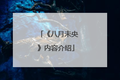 《八月未央》内容介绍