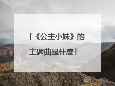 《公主小妹》的主题曲是什麽