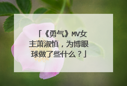 《勇气》MV女主萧淑慎,为博眼球做了些什么?