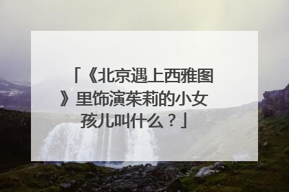 《北京遇上西雅图》里饰演茱莉的小女孩儿叫什么？