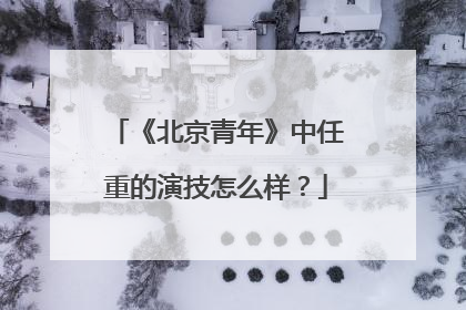 《北京青年》中任重的演技怎么样？