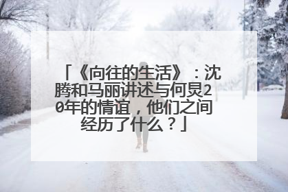 《向往的生活》:沈腾和马丽讲述与何炅20年的情谊,他们之间经历了什么?