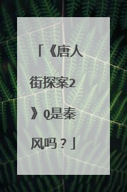 《唐人街探案2》Q是秦风吗?