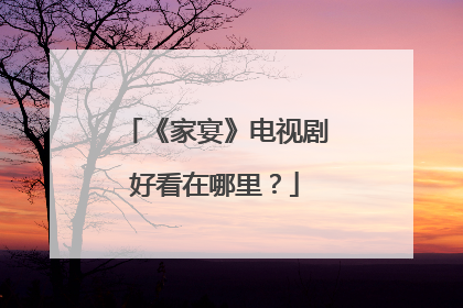 《家宴》电视剧好看在哪里？