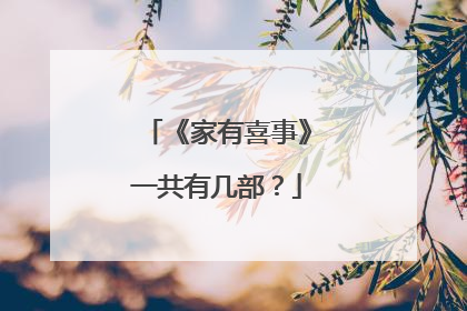 《家有喜事》一共有几部?