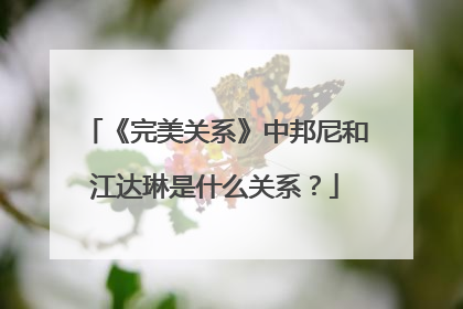 《完美关系》中邦尼和江达琳是什么关系？