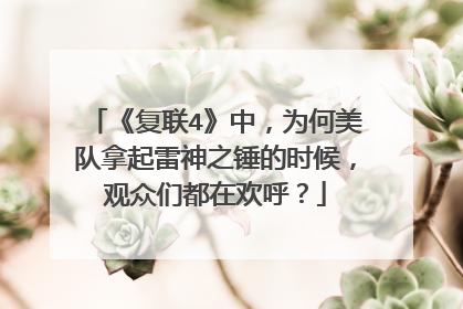 《复联4》中,为何美队拿起雷神之锤的时候,观众们都在欢呼?