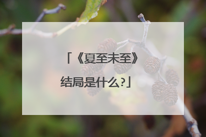 《夏至未至》结局是什么?