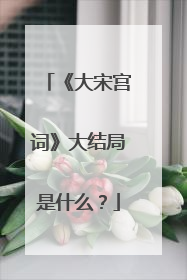 《大宋宫词》大结局是什么?