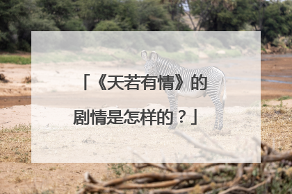 《天若有情》的剧情是怎样的？