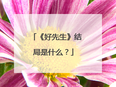 《好先生》结局是什么？