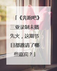 《奔跑吧》三亚录制未播先火，这期节目都邀请了哪些嘉宾？