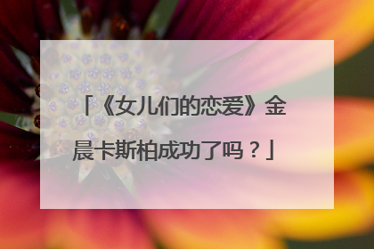 《女儿们的恋爱》金晨卡斯柏成功了吗?