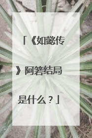 《如懿传》阿箬结局是什么？