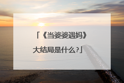 《当婆婆遇妈》大结局是什么?