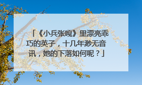 《小兵张嘎》里漂亮乖巧的英子，十几年渺无音讯，她的下落如何呢？
