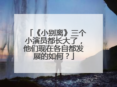 《小别离》三个小演员都长大了，他们现在各自都发展的如何？
