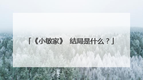 《小敏家》 结局是什么？