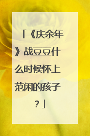 《庆余年》战豆豆什么时候怀上范闲的孩子？