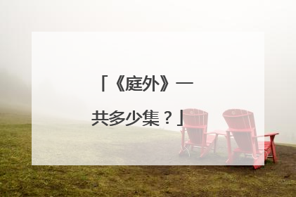 《庭外》一共多少集？