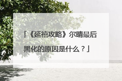 《延禧攻略》尔晴最后黑化的原因是什么？