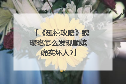 《延禧攻略》魏璎珞怎么发现顺嫔确实坏人?