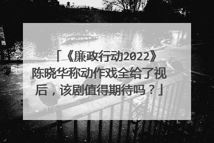 《廉政行动2022》陈晓华称动作戏全给了视后,该剧值得期待吗?