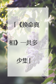《换命真相》一共多少集