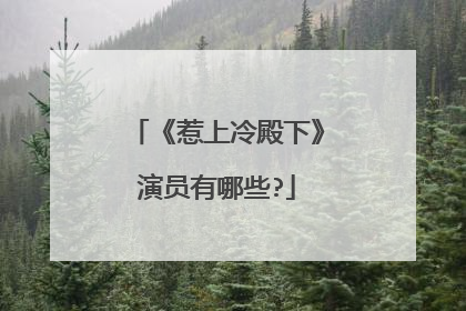 《惹上冷殿下》演员有哪些?