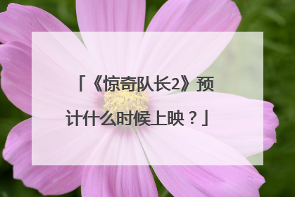 《惊奇队长2》预计什么时候上映？