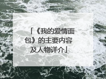 《我的爱情面包》的主要内容及人物详介
