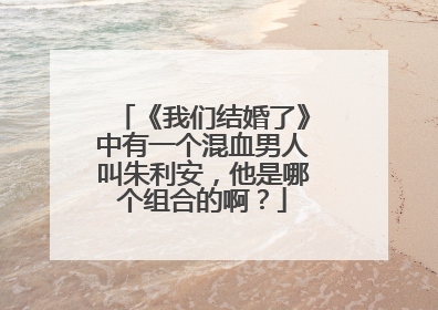 《我们结婚了》中有一个混血男人叫朱利安,他是哪个组合的啊?