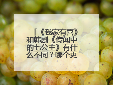 《我家有喜》和韩剧《传闻中的七公主》有什么不同？哪个更好看一些？