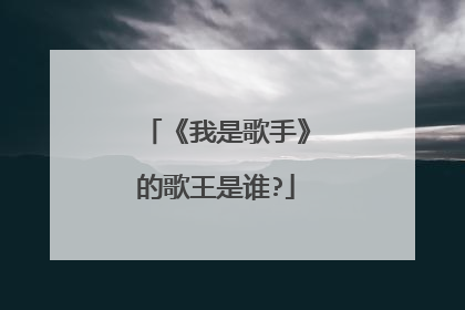 《我是歌手》的歌王是谁?