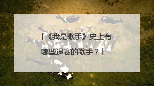 《我是歌手》史上有哪些退赛的歌手？