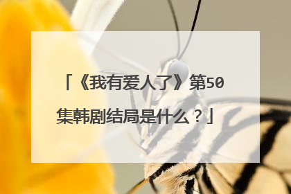 《我有爱人了》第50集韩剧结局是什么？